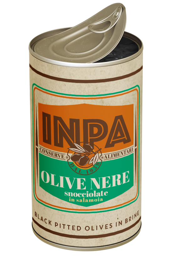OLIVE NERE SNOCCIOLATE IN LATTTINA